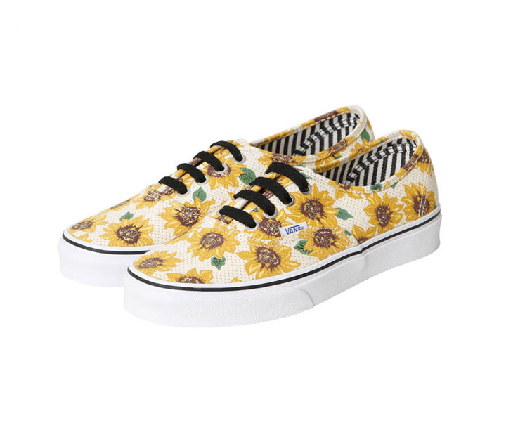 yellow flower vans